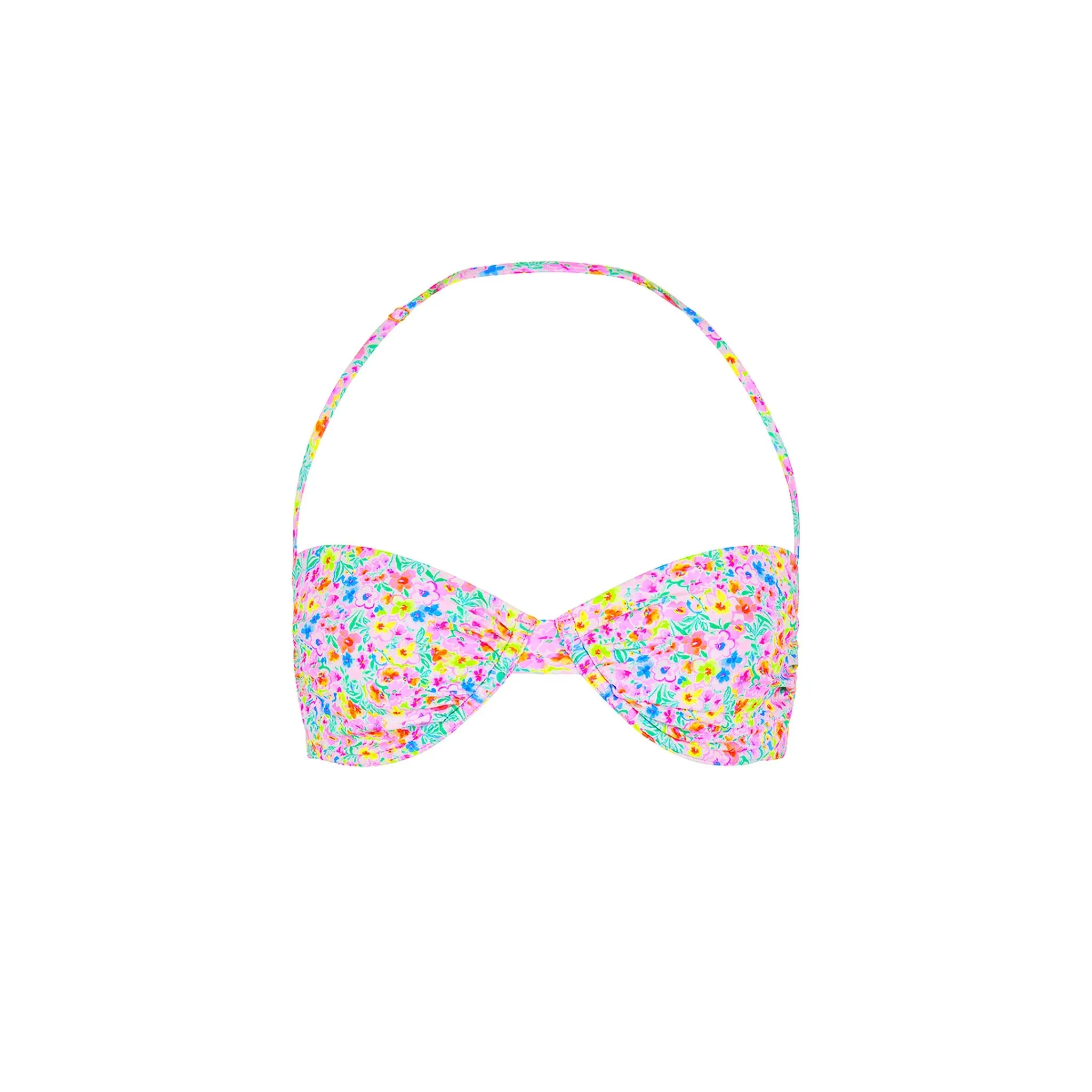 Retro Balconette Bra Bikini Top - Moonflower sold by Kulani Kinis