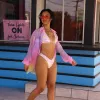 Halter Bralette Bikini Top - Sunset Universe sold by Kulani Kinis