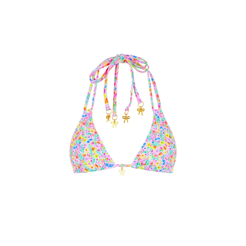Halter Bralette Bikini Top - Moonflower sold by Kulani Kinis