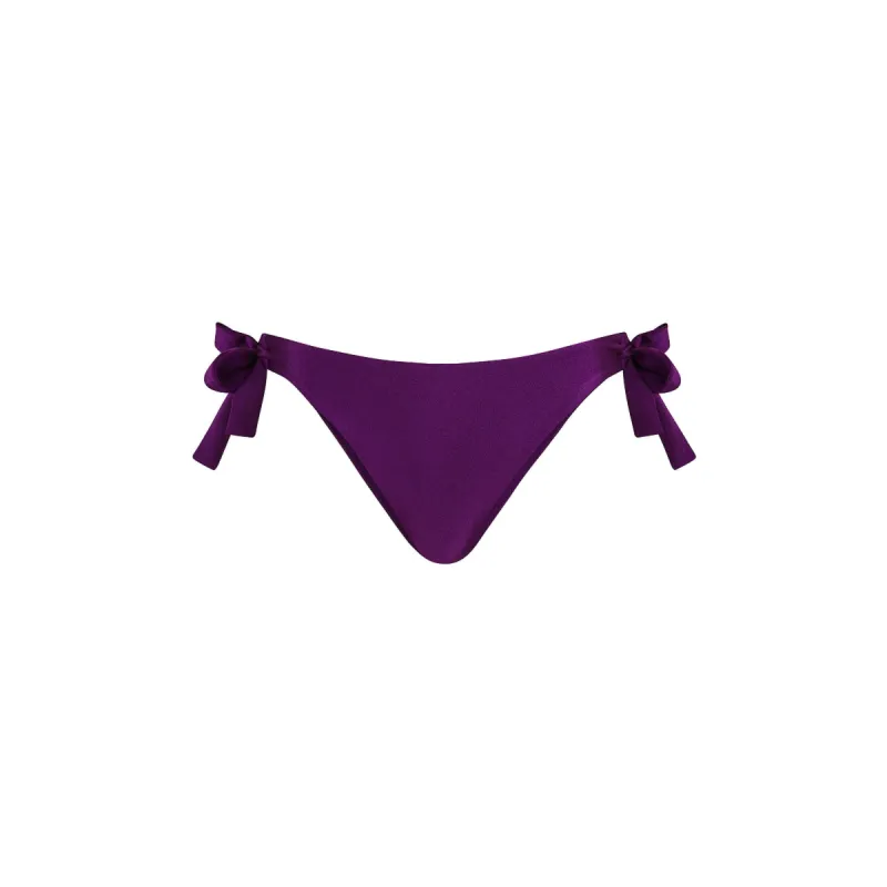 Cheeky Bow Tie Side Bikini Bottom - Sugar Plum sold by Kulani Kinis