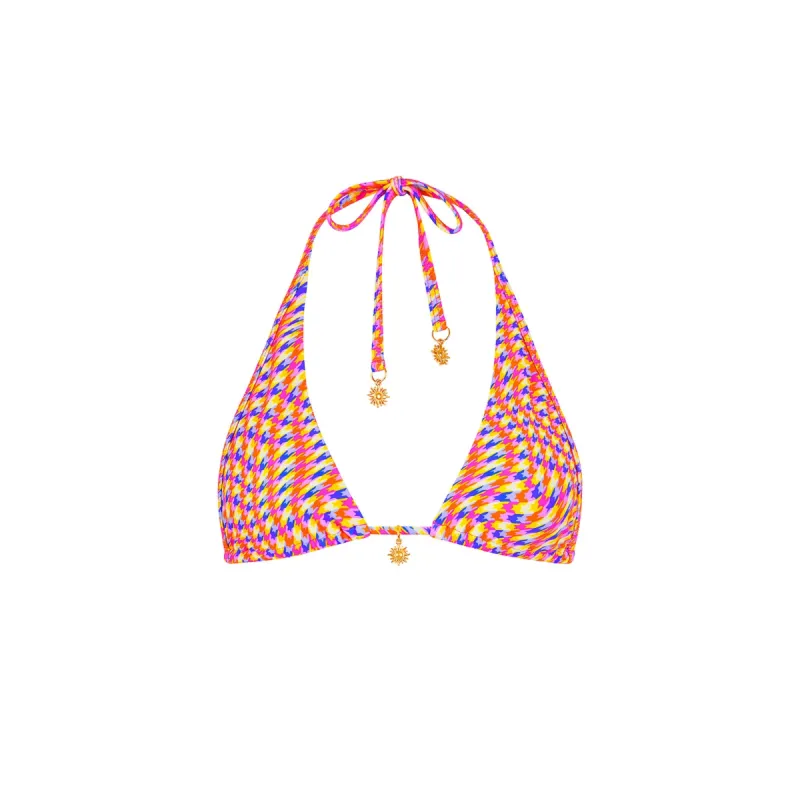 Bind Tie Halter Bikini Top - Astro Pop sold by Kulani Kinis