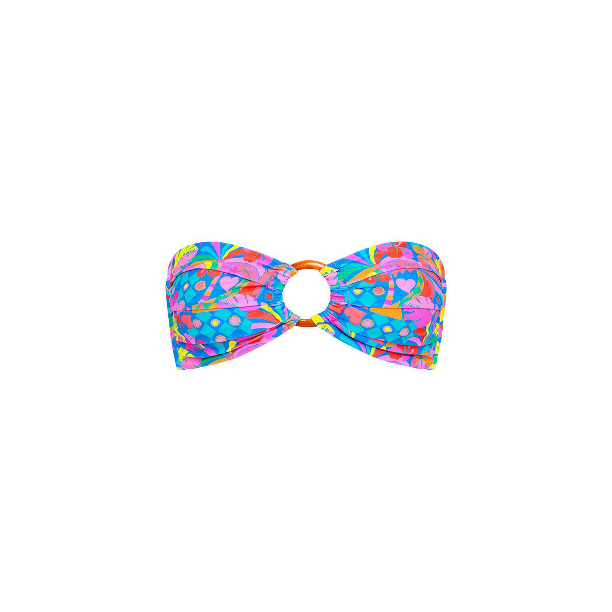 Strapless Bandeau Bikini Top - Rio Rainbow sold by Kulani Kinis