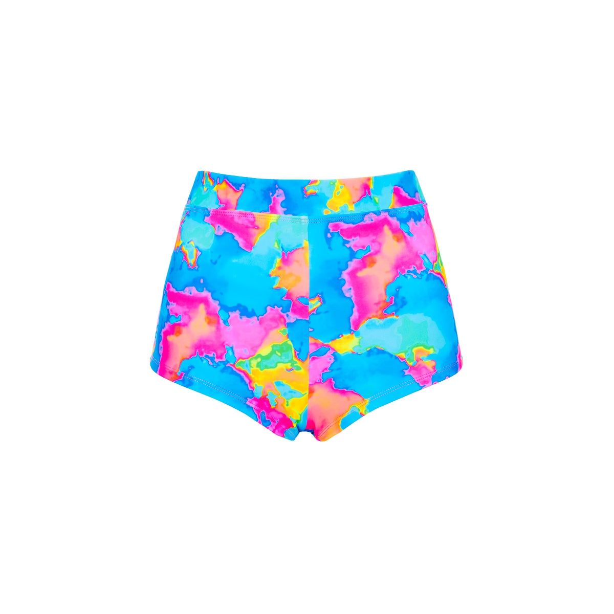 Cheeky Retro Swim Short - Sunrise Splash sold by Kulani Kinis