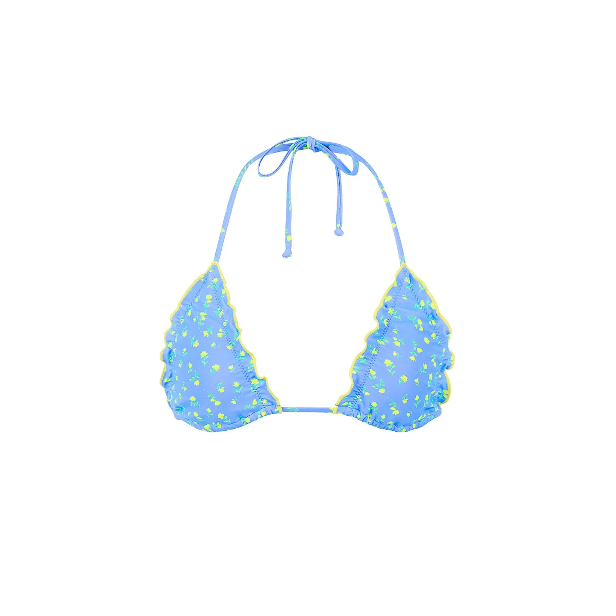 Lettuce Edge Bralette Bikini Top - Lemon Bloom sold by Kulani Kinis