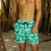 Men's Swim Trunks - Emerald Tides sold by Kulani Kinis