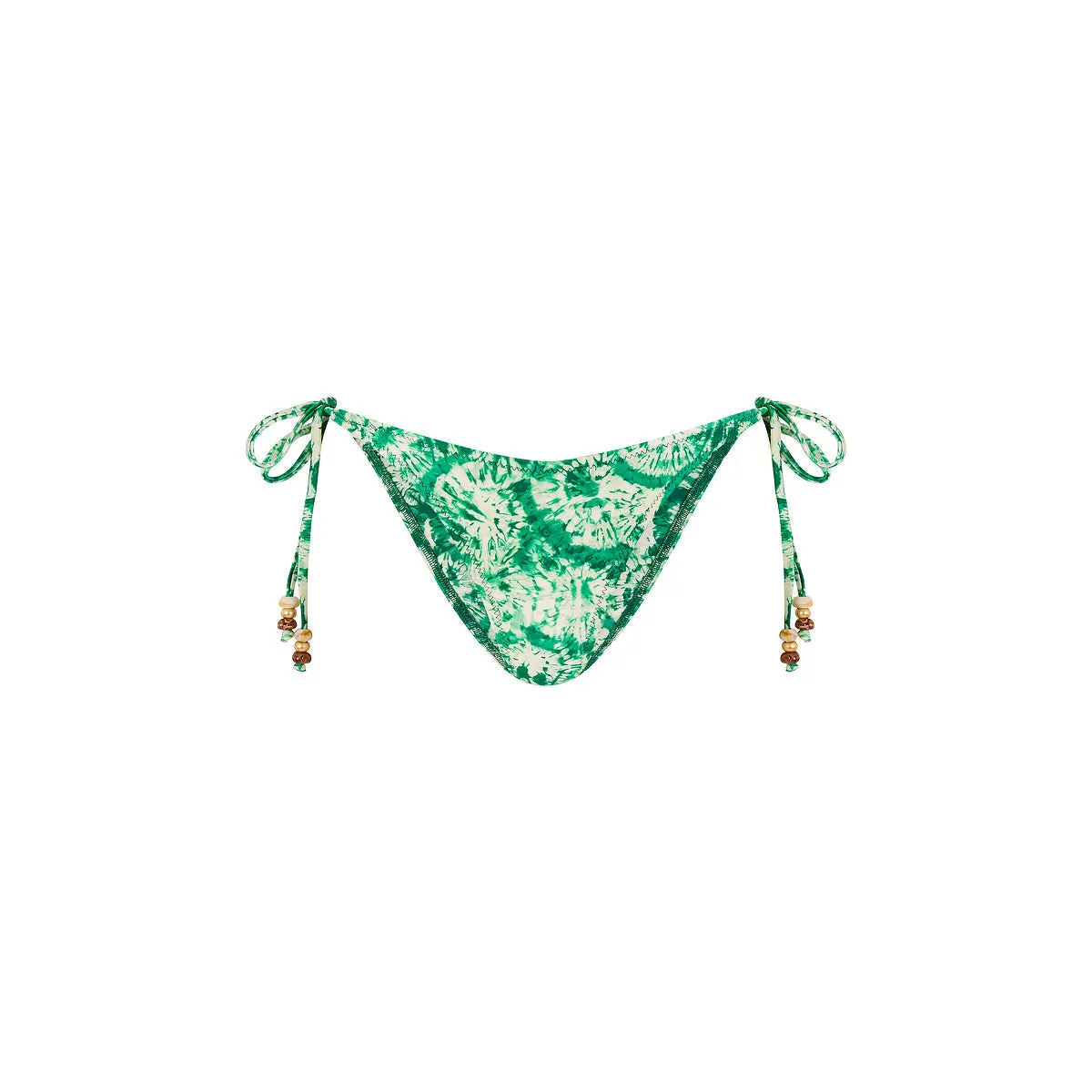 Dipped Cheeky Tie Bikini Bottom - Emerald Tides sold by Kulani Kinis