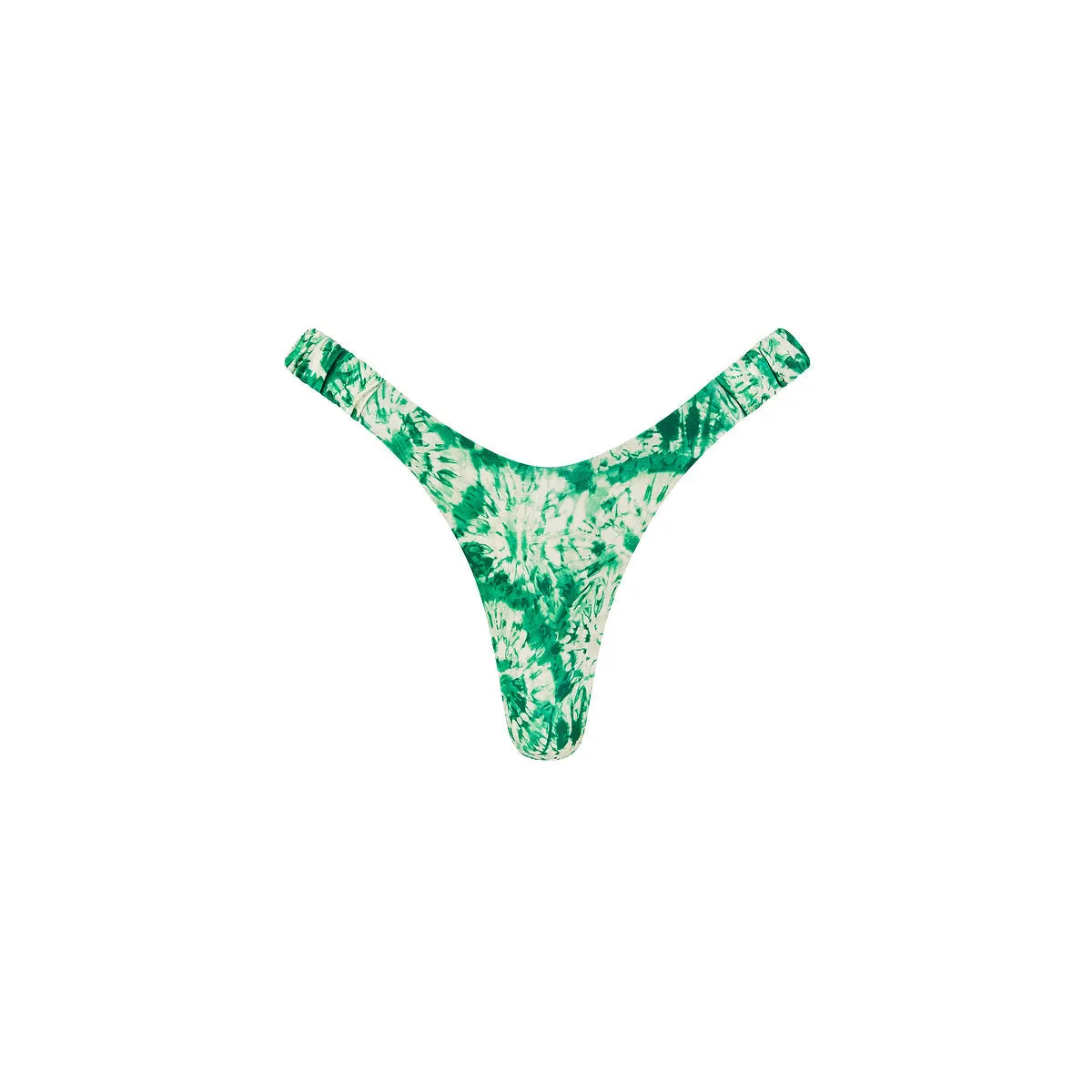 Retro Y Thong Bikini Bottom - Emerald Tides sold by Kulani Kinis