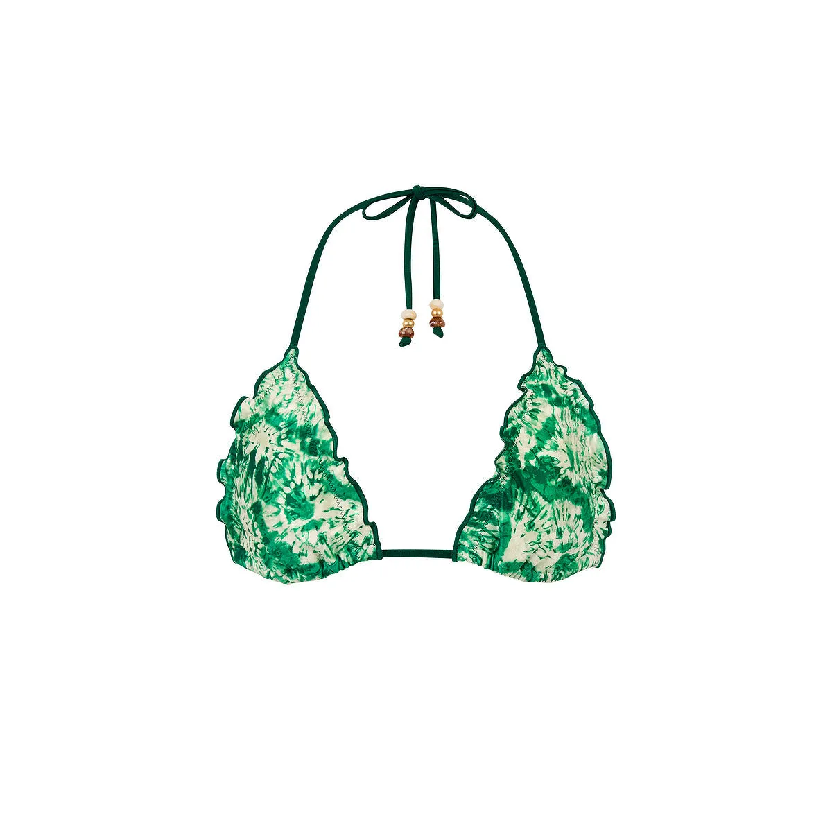 Lettuce Edge Bralette Bikini Top - Emerald Tides sold by Kulani Kinis