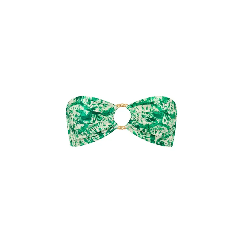 Strapless Bandeau Bikini Top - Emerald Tides sold by Kulani Kinis