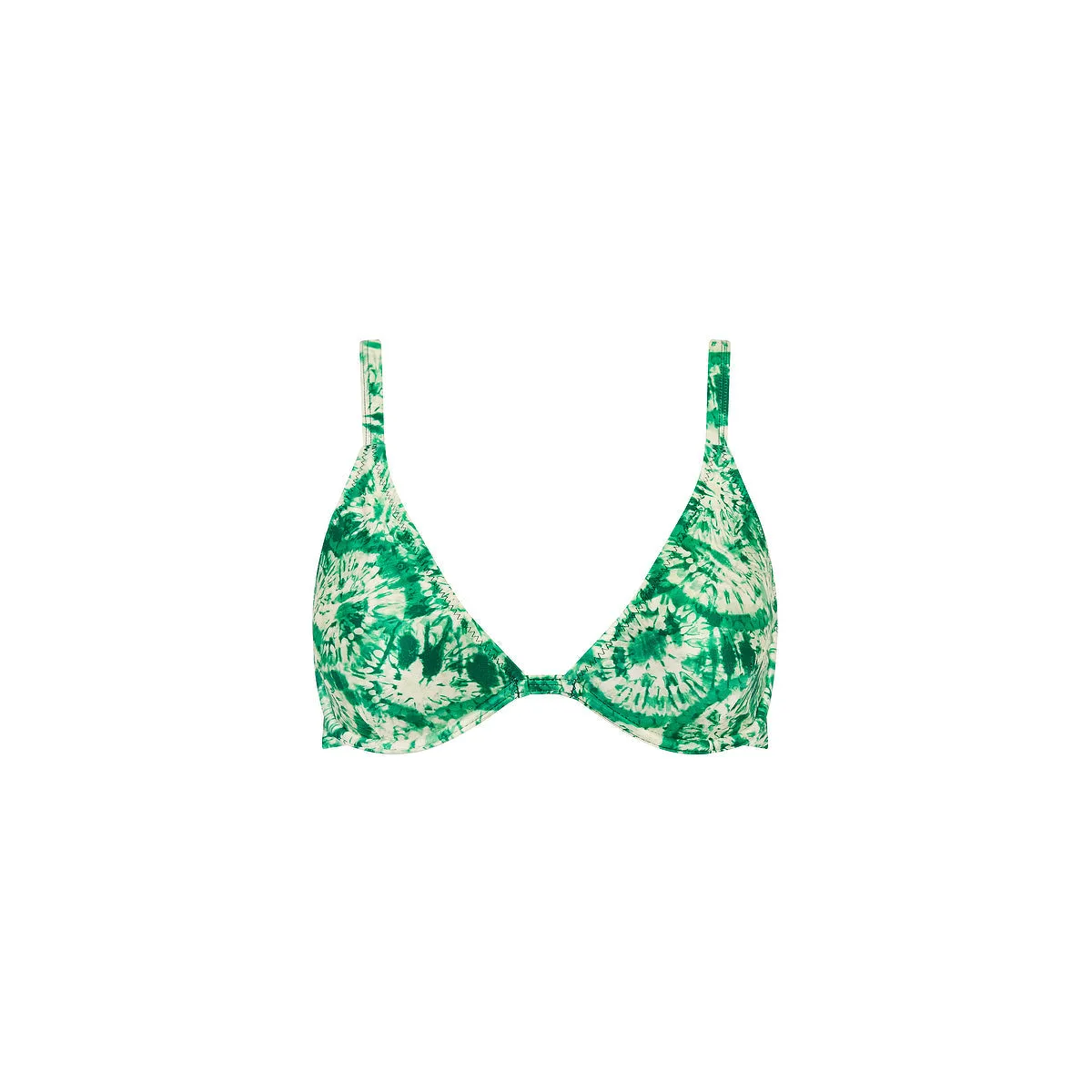 Underwire Triangle D+ Cup Bikini Top - Emerald Tides sold by Kulani Kinis