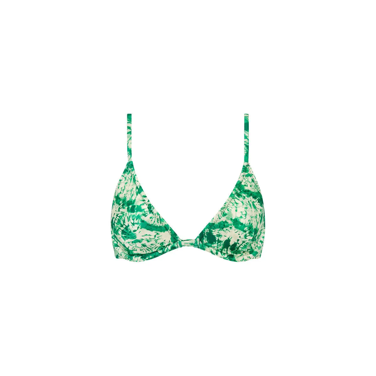 Underwire Triangle B-C Cup Bikini Top - Emerald Tides sold by Kulani Kinis