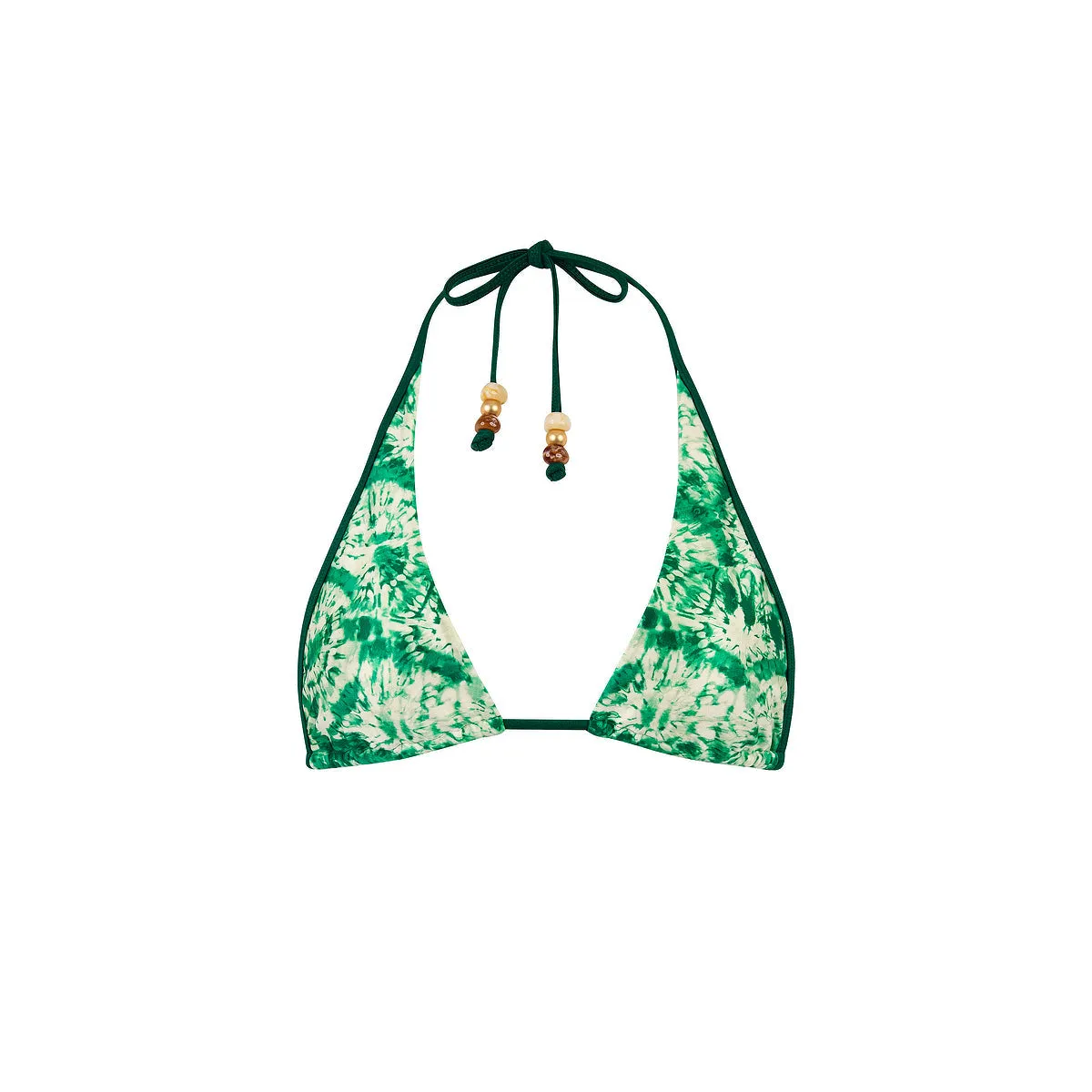 Bind Tie Halter Bikini Top - Emerald Tides sold by Kulani Kinis