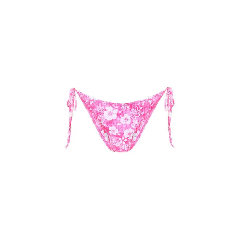 Full Coverage Tie Bikini Bottom - Island Blush sold by Kulani Kinis