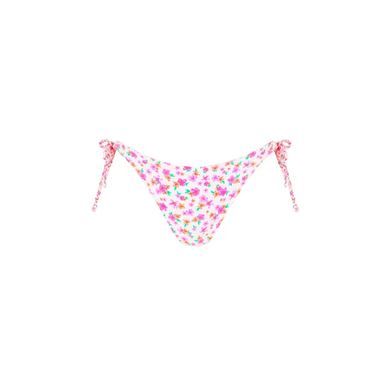 Braided Tie Classic Cut Bikini Bottom - Flamingo Flora sold by Kulani Kinis