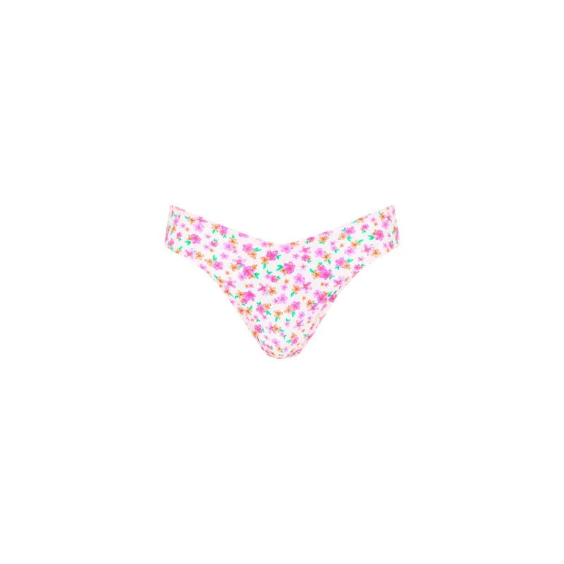 Cheeky V Bikini Bottom - Flamingo Flora sold by Kulani Kinis