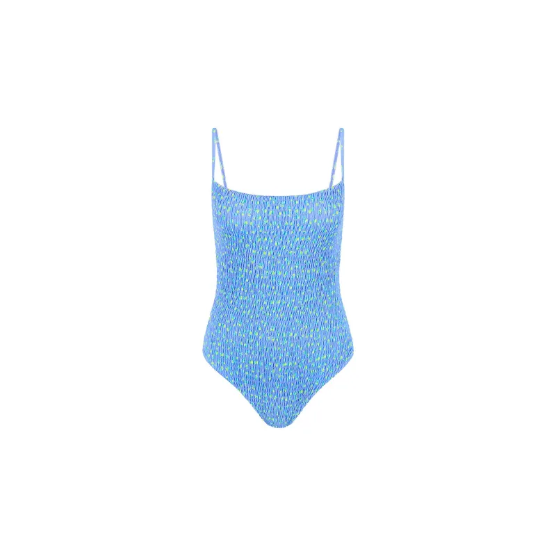 Shirred Low Back One Piece - Lemon Bloom sold by Kulani Kinis