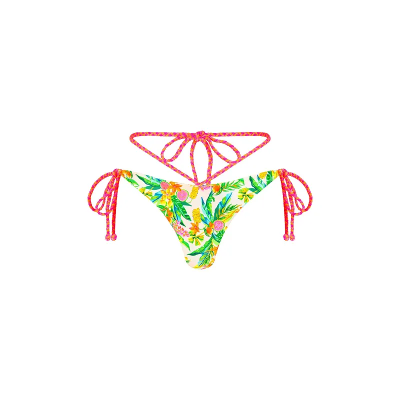 Braided Wrap Tie Side Bikini Bottom - Golden Hour sold by Kulani Kinis