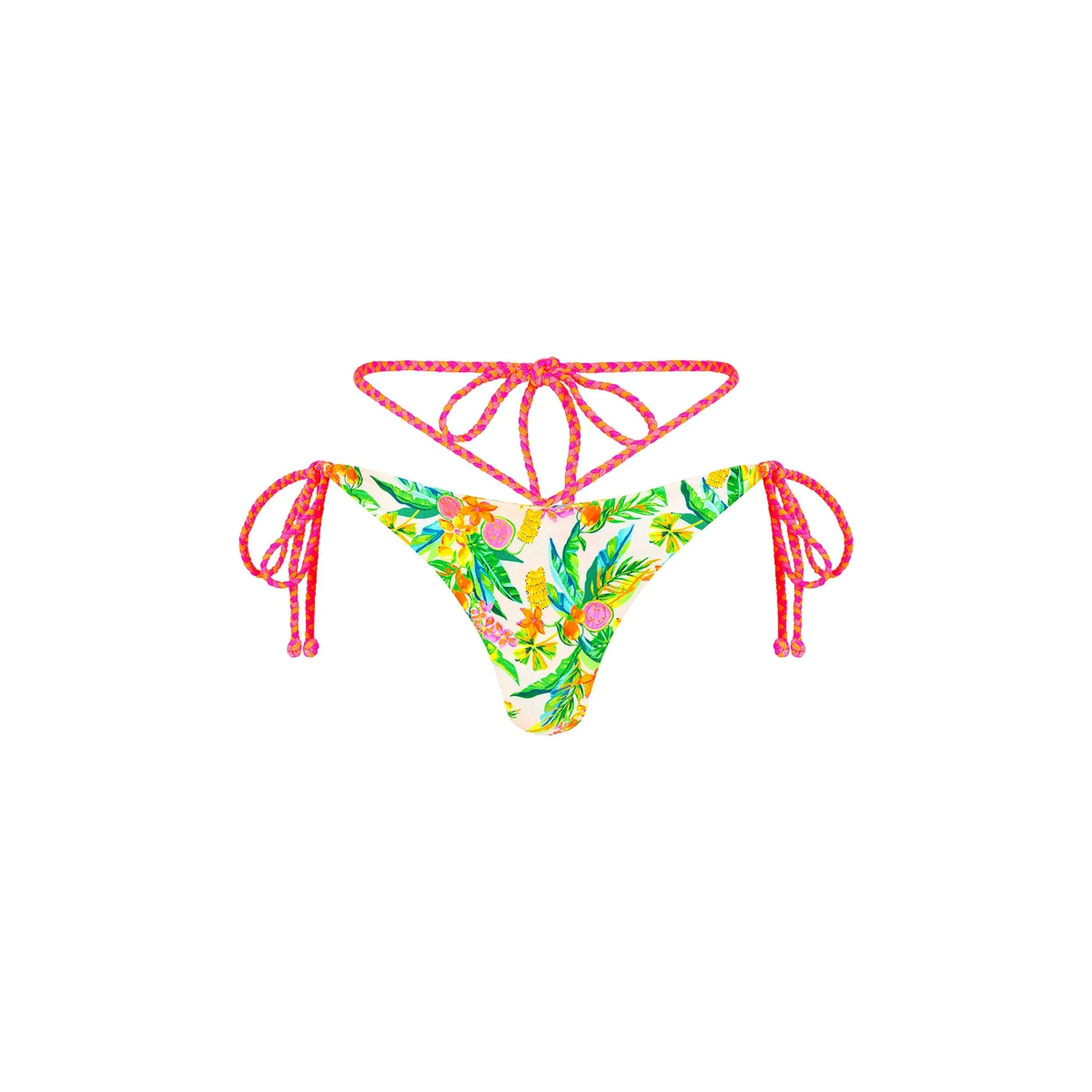 Braided Wrap Tie Side Bikini Bottom - Golden Hour sold by Kulani Kinis