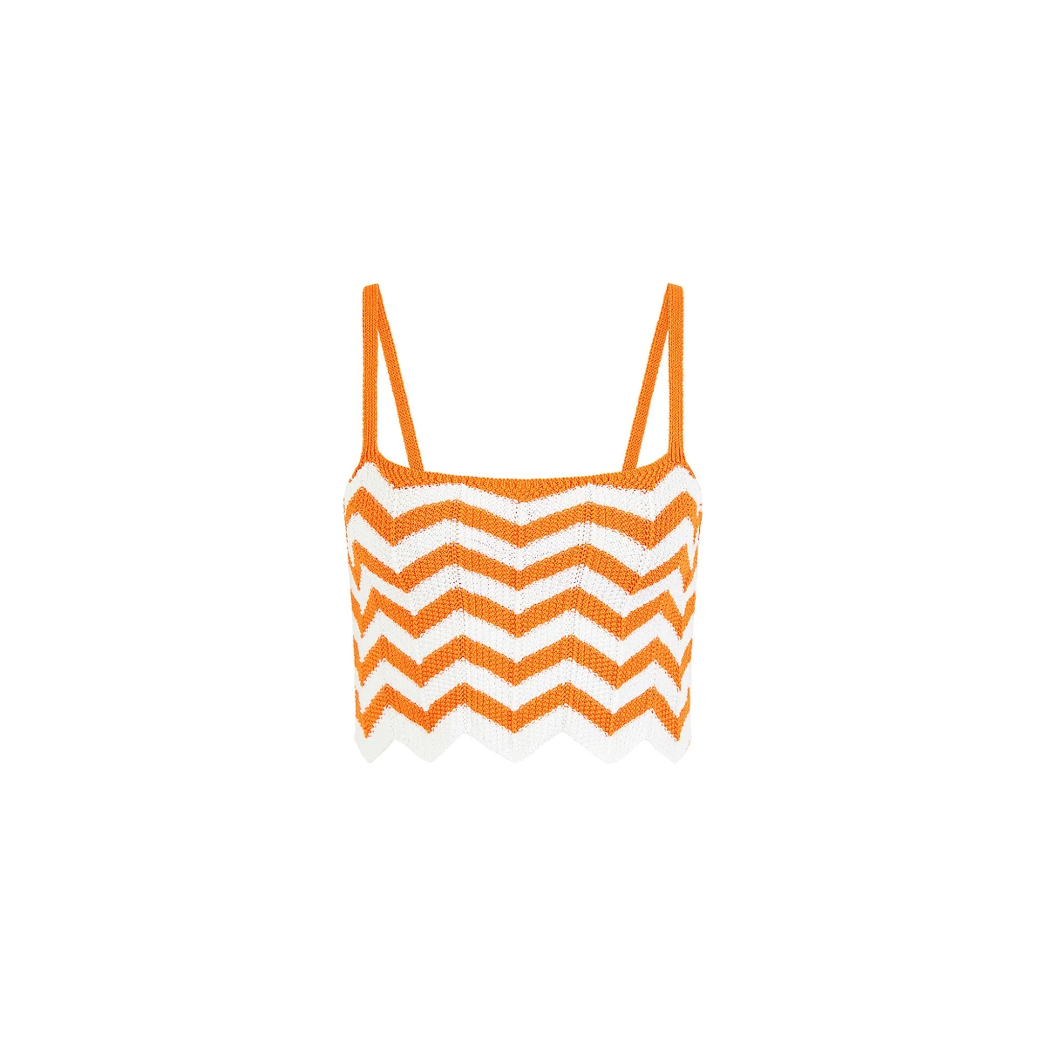 Chevron Knit Crop Tank - Dreamsicle sold by Kulani Kinis
