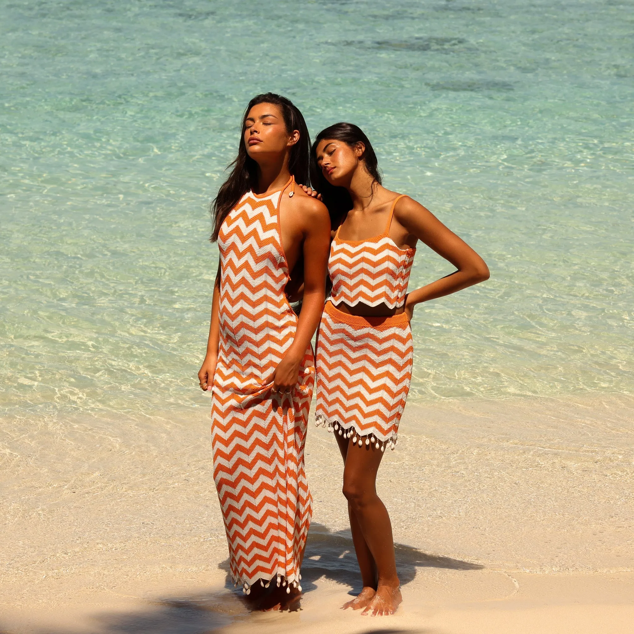Chevron Knit Midi Dress - Dreamsicle sold by Kulani Kinis product image thumbnail 5