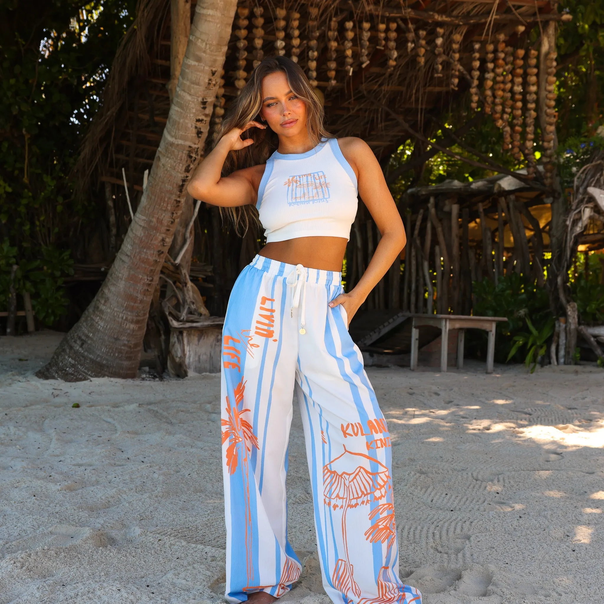 Drawstring Summer Pants - Sunny Daze sold by Kulani Kinis product image thumbnail 3