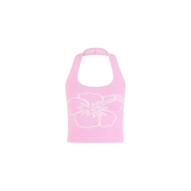 Knit Halter Tank Top - Petal Pop sold by Kulani Kinis