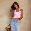 Knit Halter Tank Top - Petal Pop sold by Kulani Kinis
