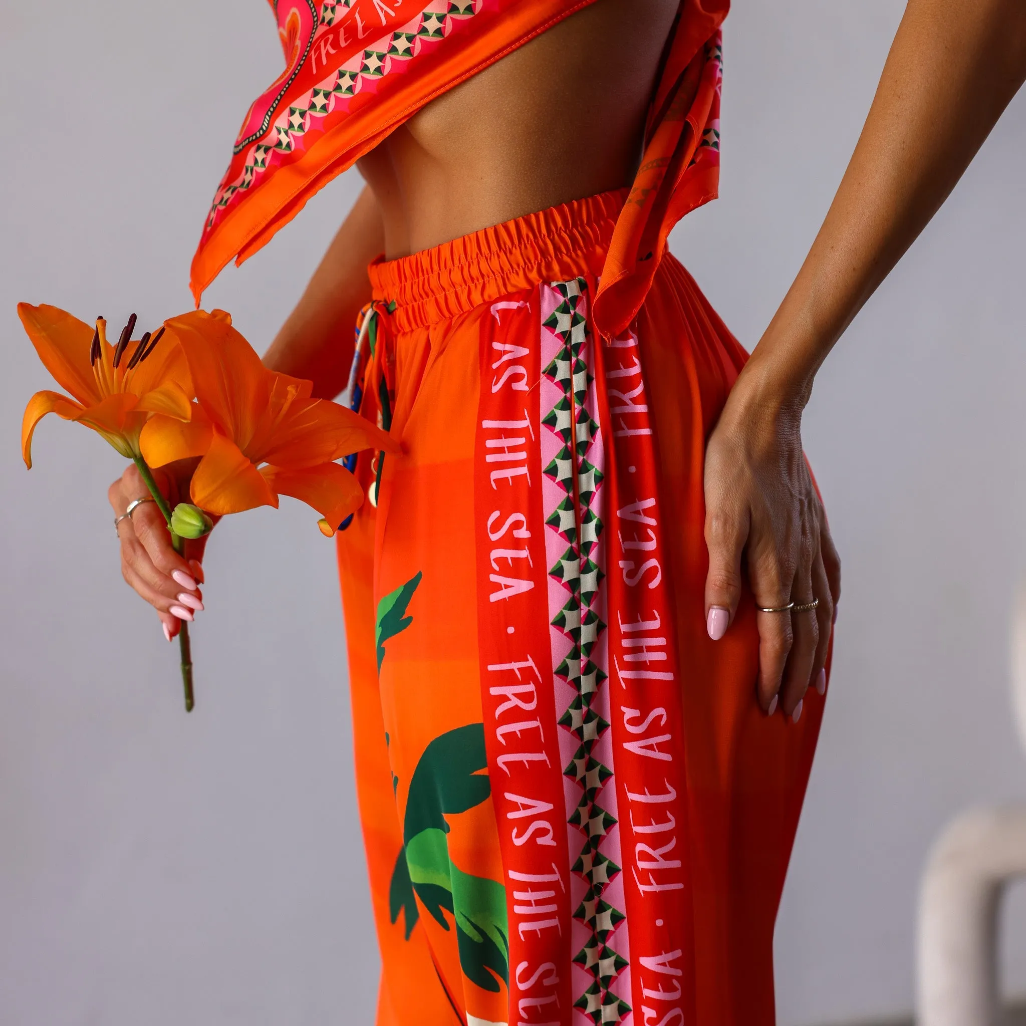 Drawstring Resort Pants - Golden Daze sold by Kulani Kinis product image thumbnail 5