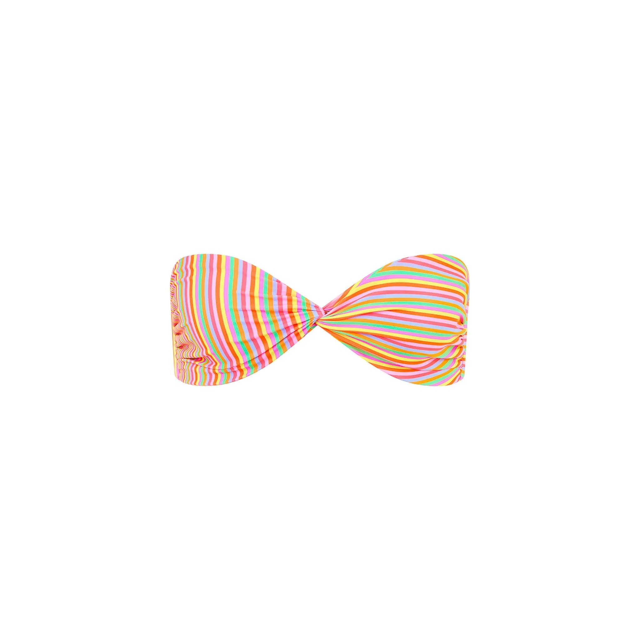 Twist Bandeau Bikini Top - Sunshine Sorbet sold by Kulani Kinis