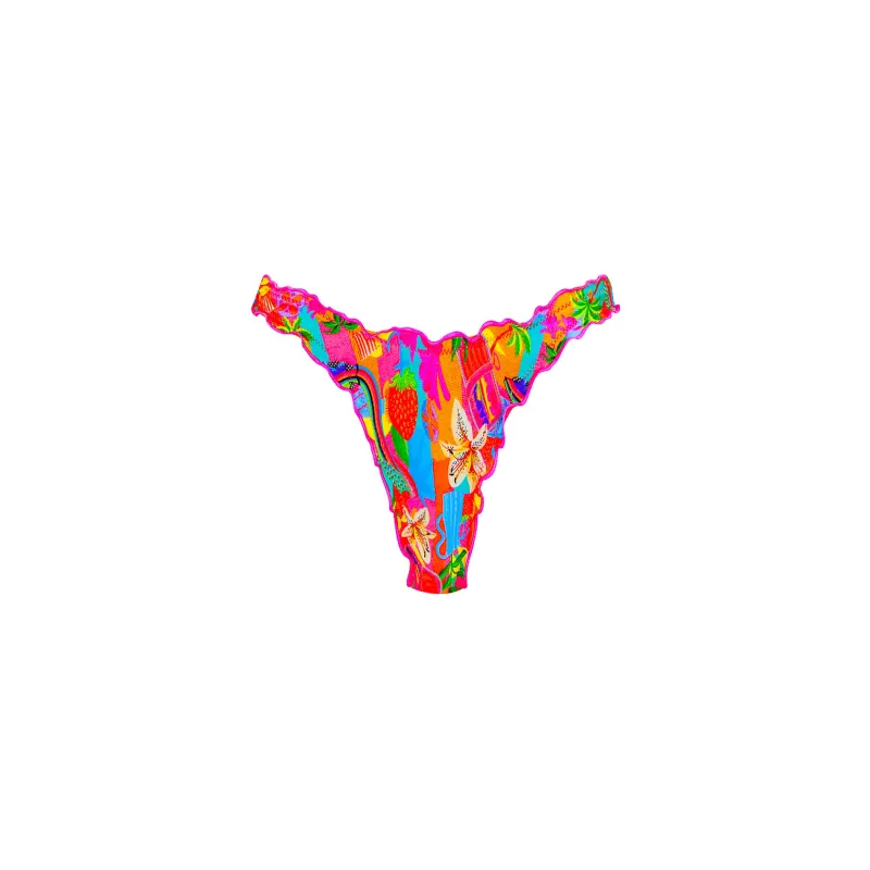 Lettuce Edge Thong Bikini Bottom - Havana Haven sold by Kulani Kinis