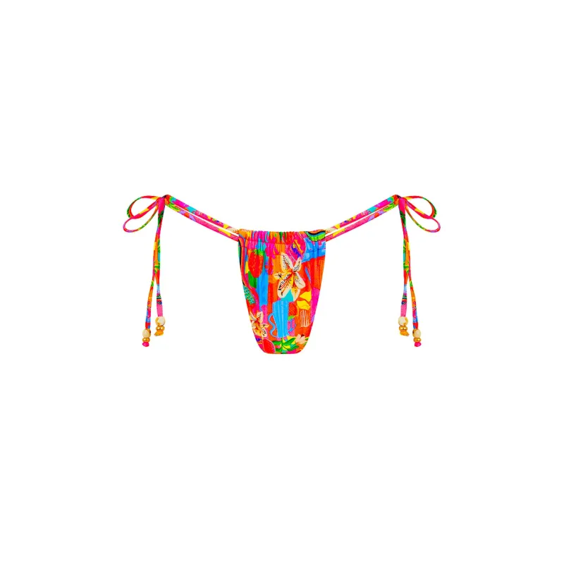 Tie Ruched Thong Bikini Bottom - Havana Haven sold by Kulani Kinis