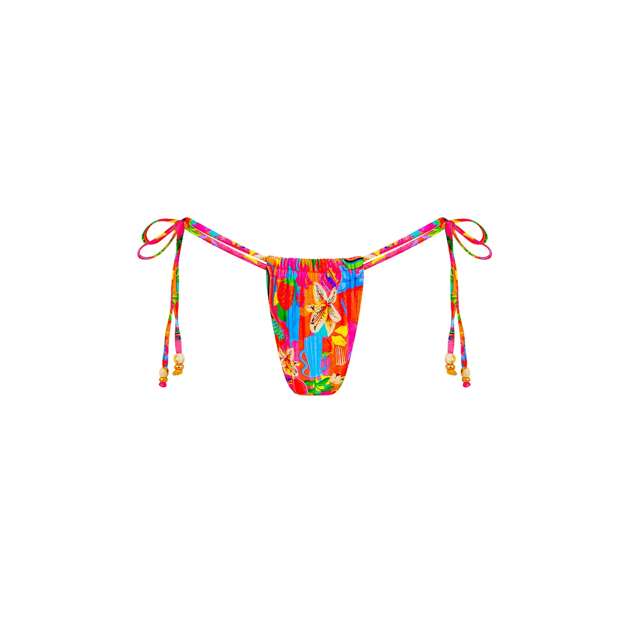 Tie Ruched Thong Bikini Bottom - Havana Haven sold by Kulani Kinis