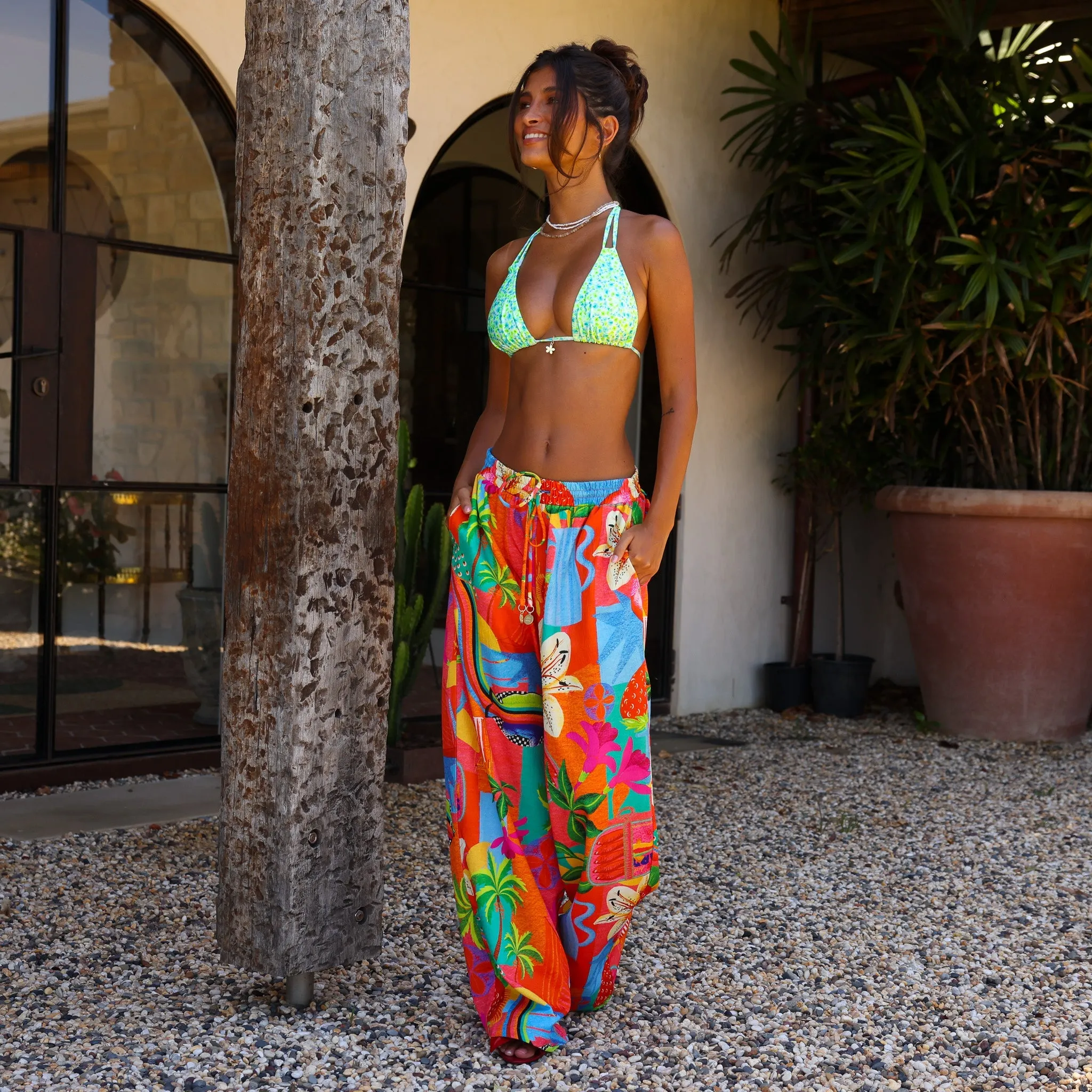 Halter Bralette Bikini Top - Apple Blossom sold by Kulani Kinis product image thumbnail 2