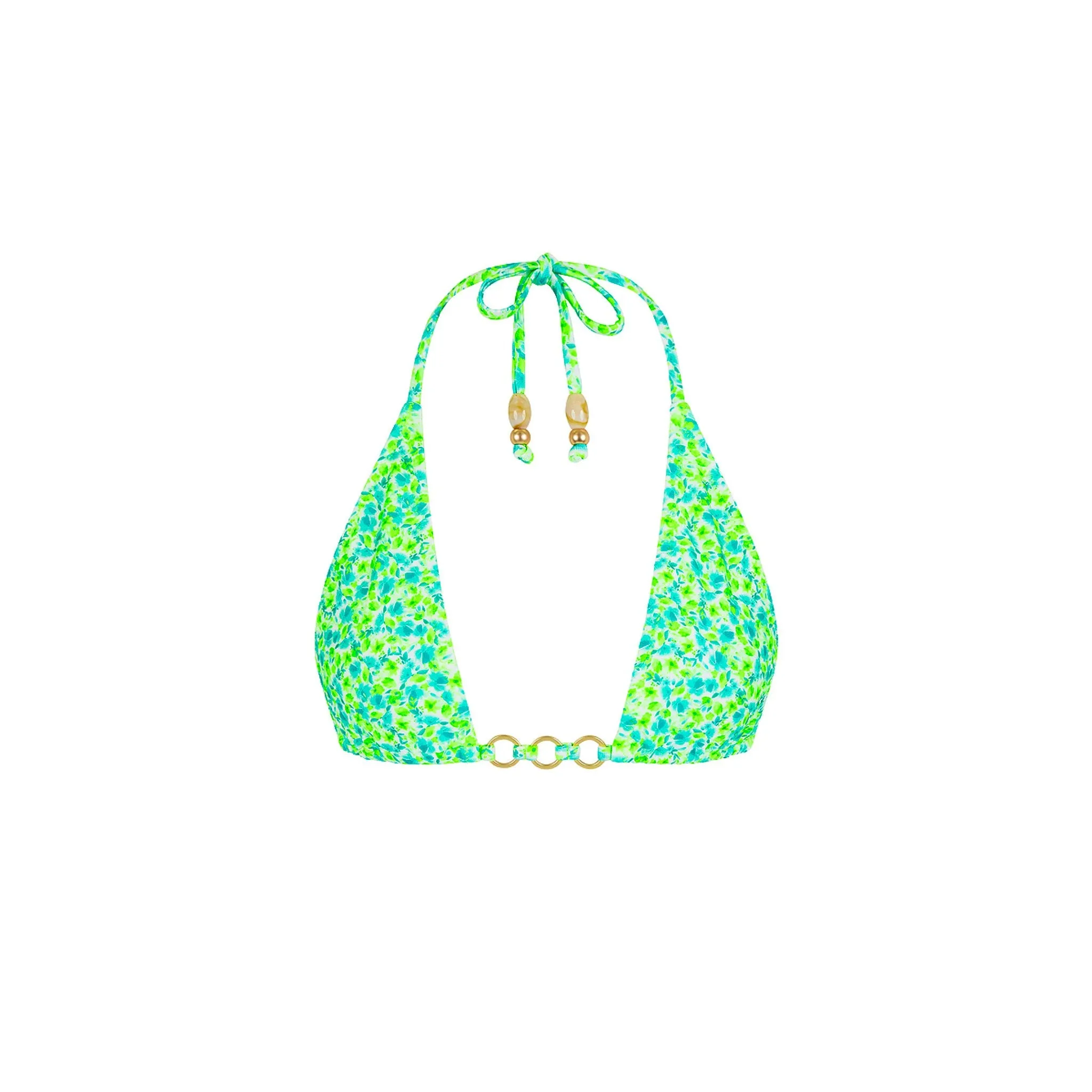 Trio Ring Triangle Bikini Top - Apple Blossom sold by Kulani Kinis