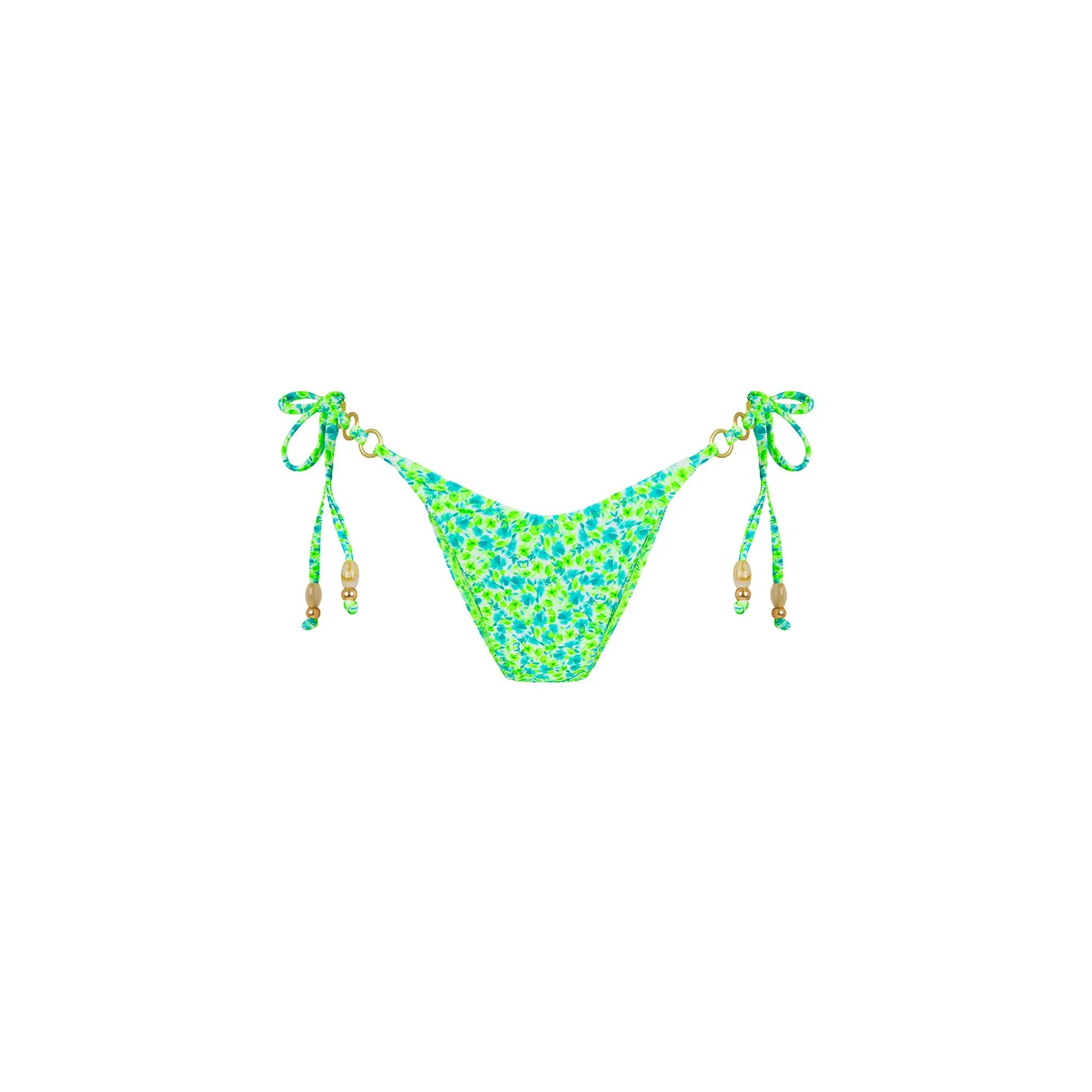 Trio Ring Cheeky Tie Bikini Bottom - Apple Blossom sold by Kulani Kinis