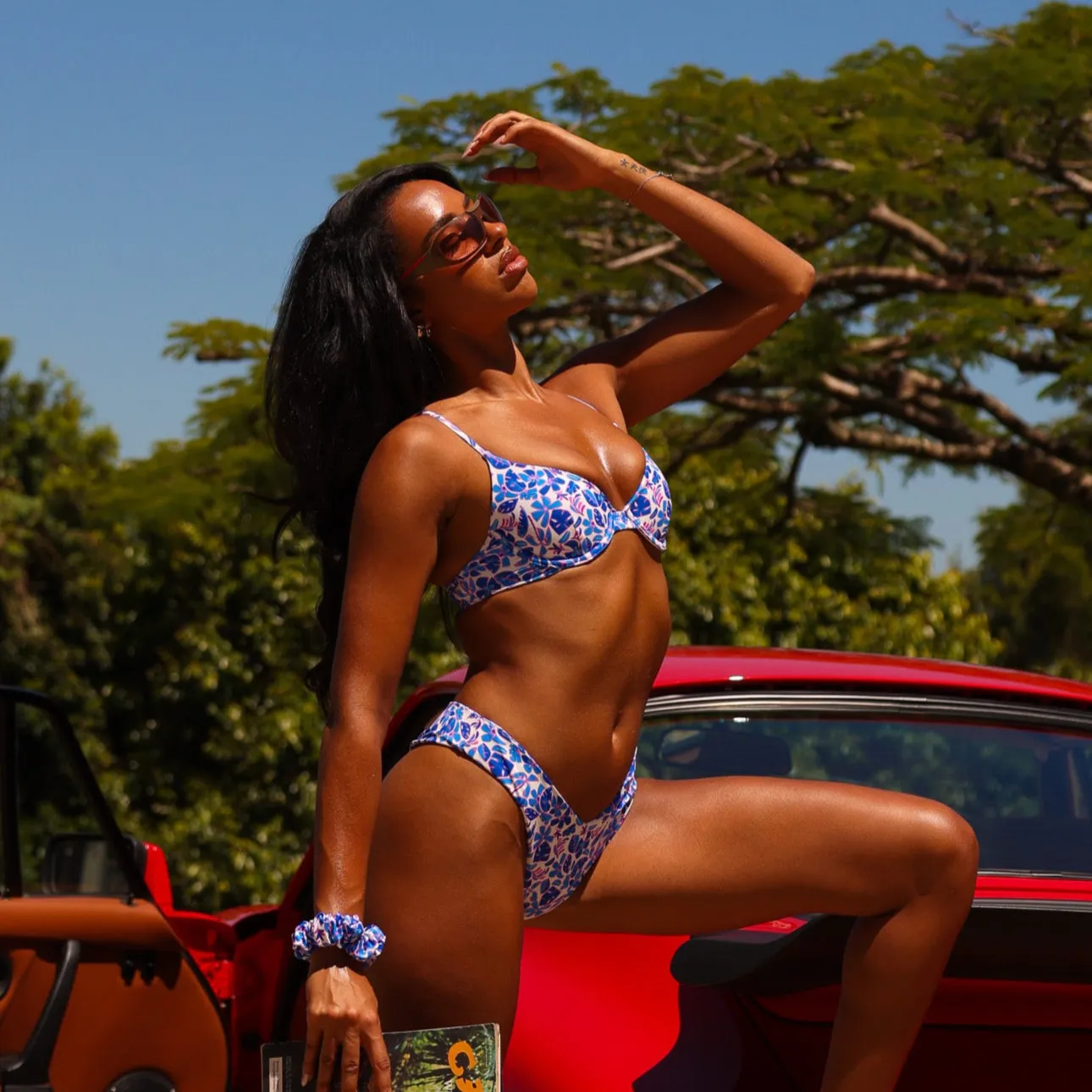 Slim Underwire Bra Bikini Top - Ocean Colada sold by Kulani Kinis product image thumbnail 2