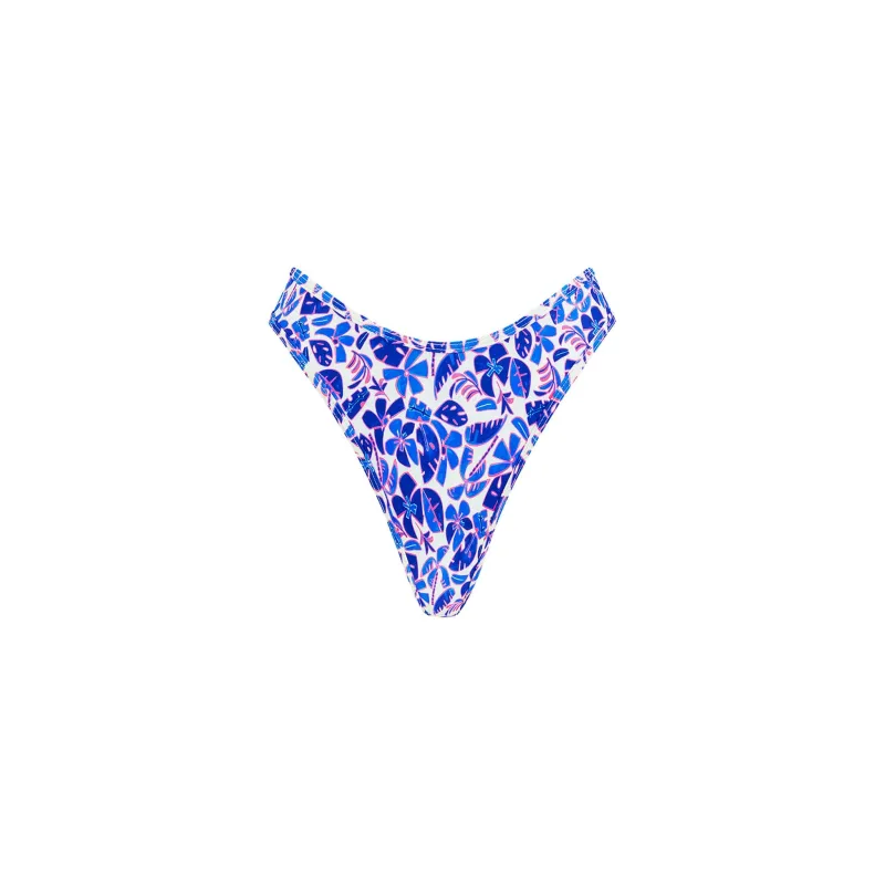 High Leg Thong Bikini Bottom - Ocean Colada sold by Kulani Kinis