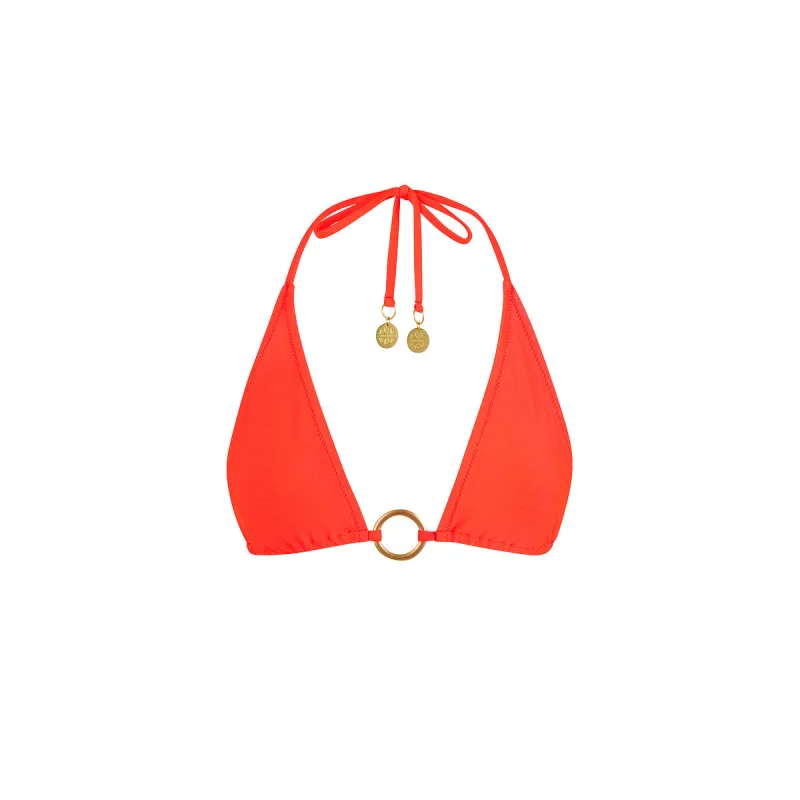 Ring Halter Bikini Top - Amber Glow sold by Kulani Kinis