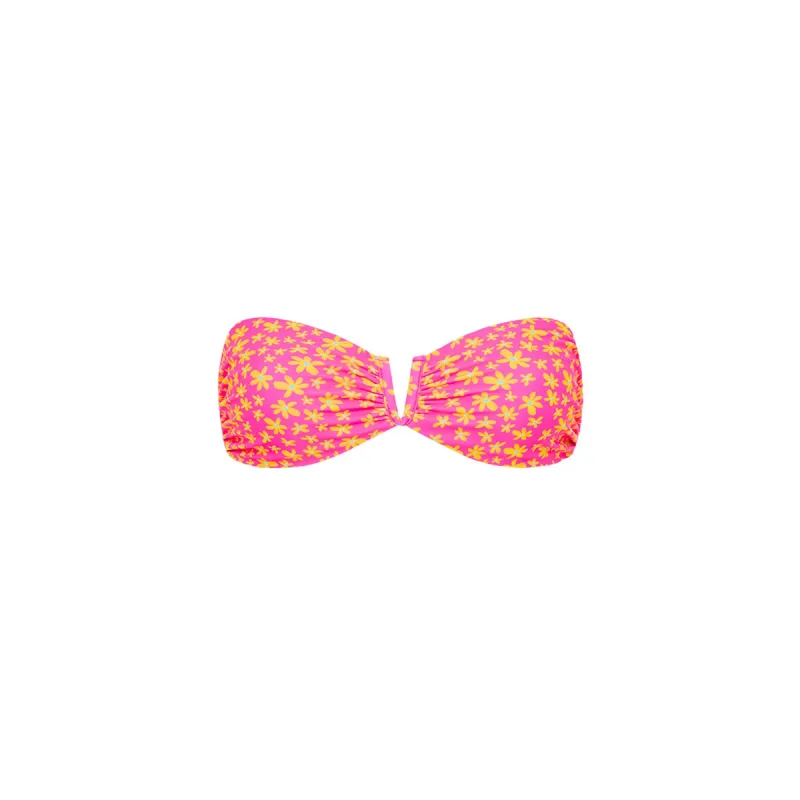 V Strapless Bandeau Bikini Top - Berry Blush sold by Kulani Kinis