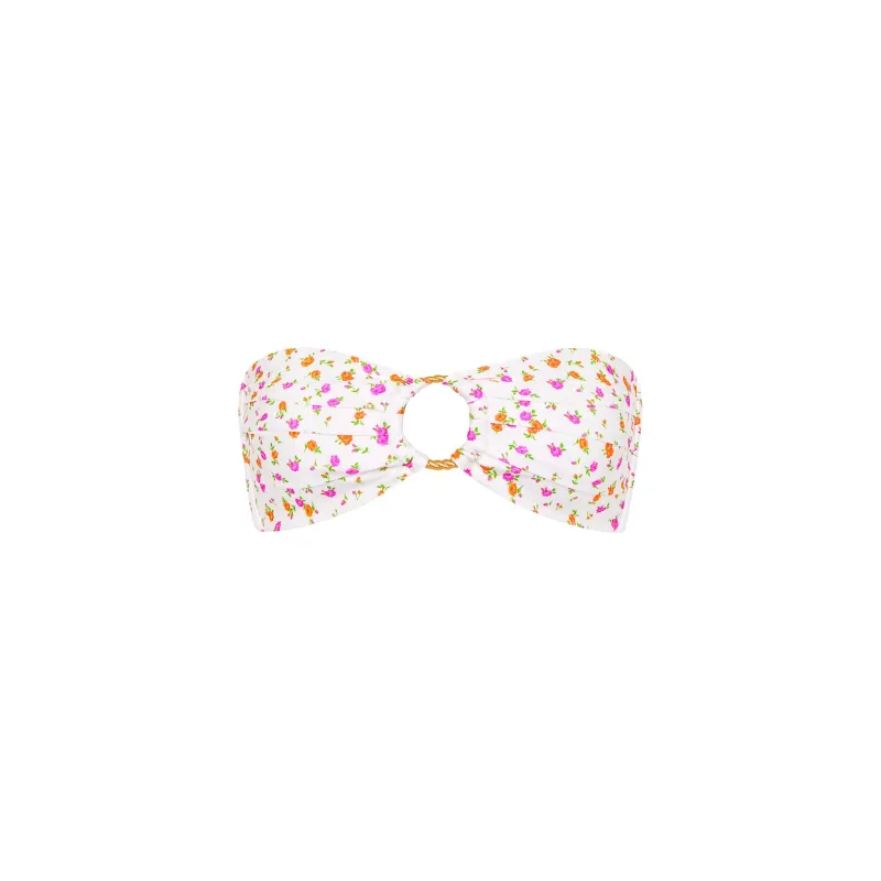 Strapless Bandeau Bikini Top - Rosie Posie sold by Kulani Kinis