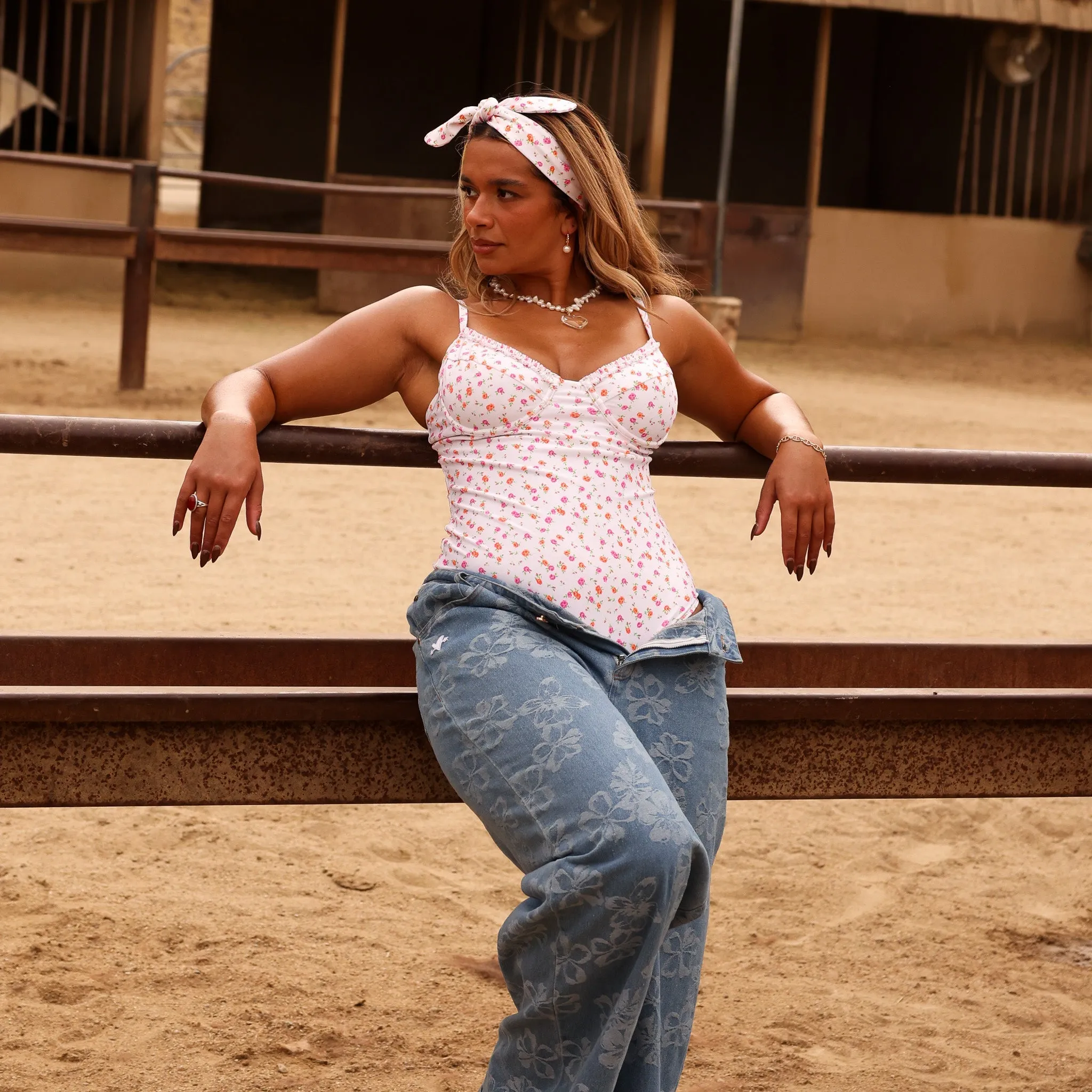 Double Ruffle Underwire One Piece - Rosie Posie sold by Kulani Kinis product image thumbnail 3