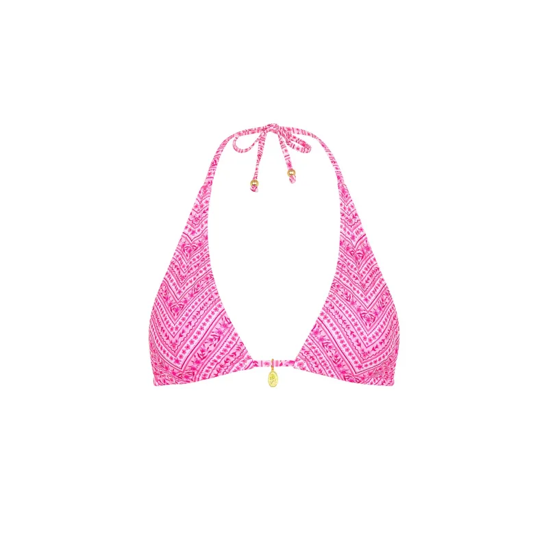 Classic Tie Halter Bikini Top - Starlight Saloon sold by Kulani Kinis