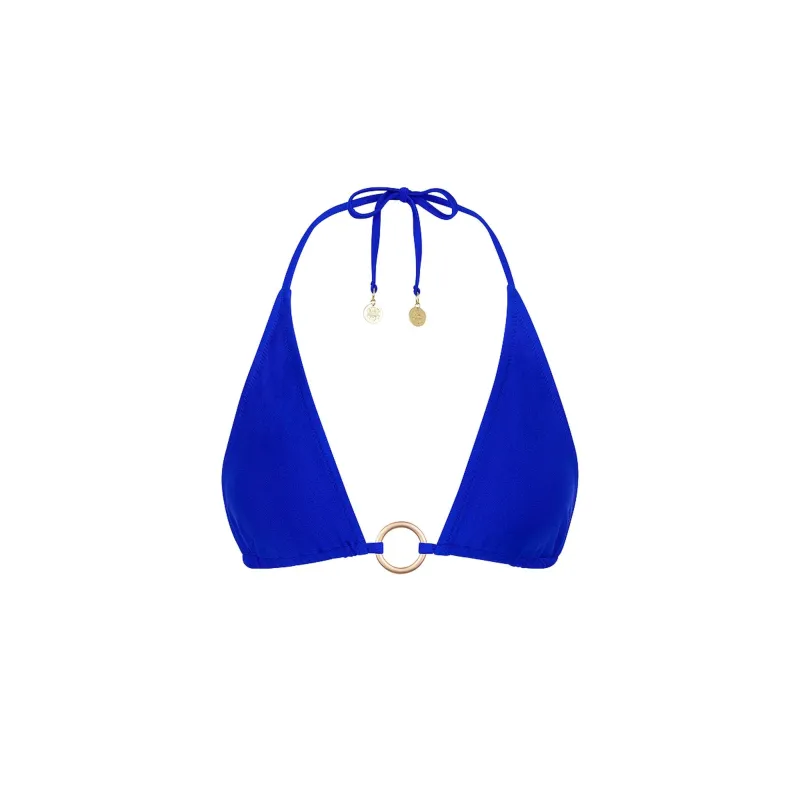 Ring Halter Bikini Top - Blue Lagoon sold by Kulani Kinis