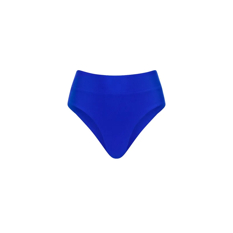 High Hip Cheeky Bikini Bottom - Blue Lagoon sold by Kulani Kinis