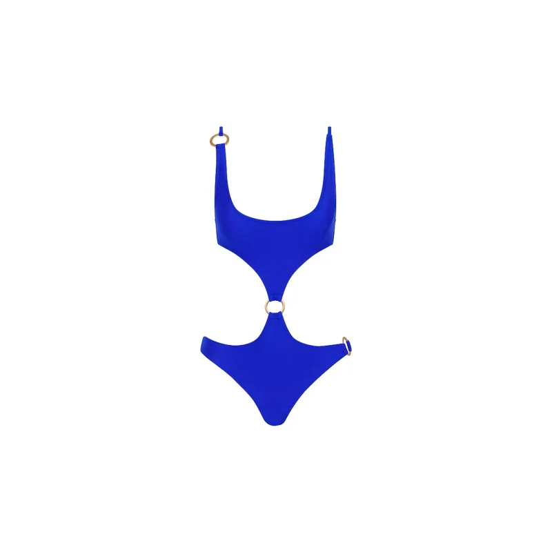 Retro Ring Cheeky One Piece - Blue Lagoon sold by Kulani Kinis