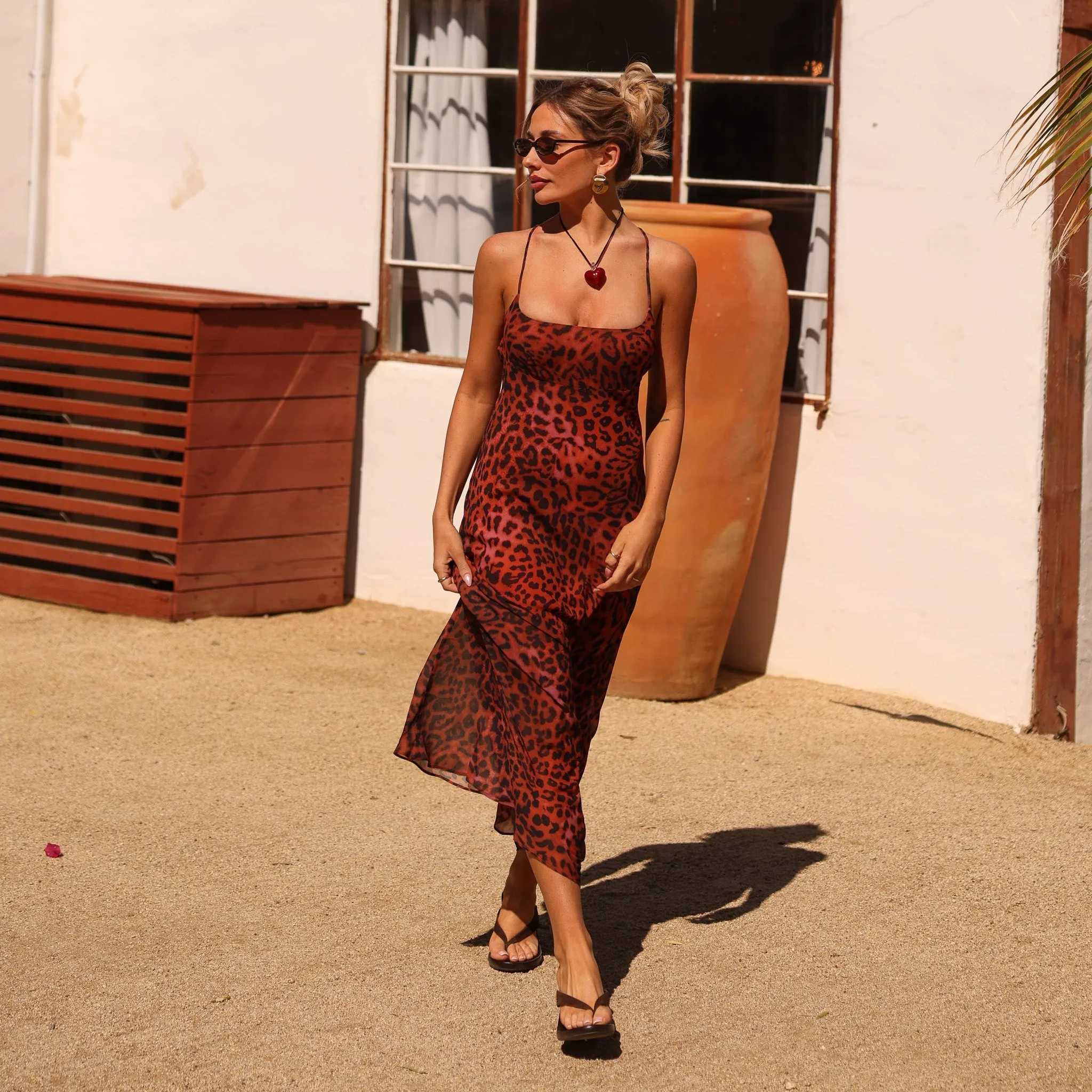 Chiffon Maxi Dress - Leopard Lasso sold by Kulani Kinis product image thumbnail 3
