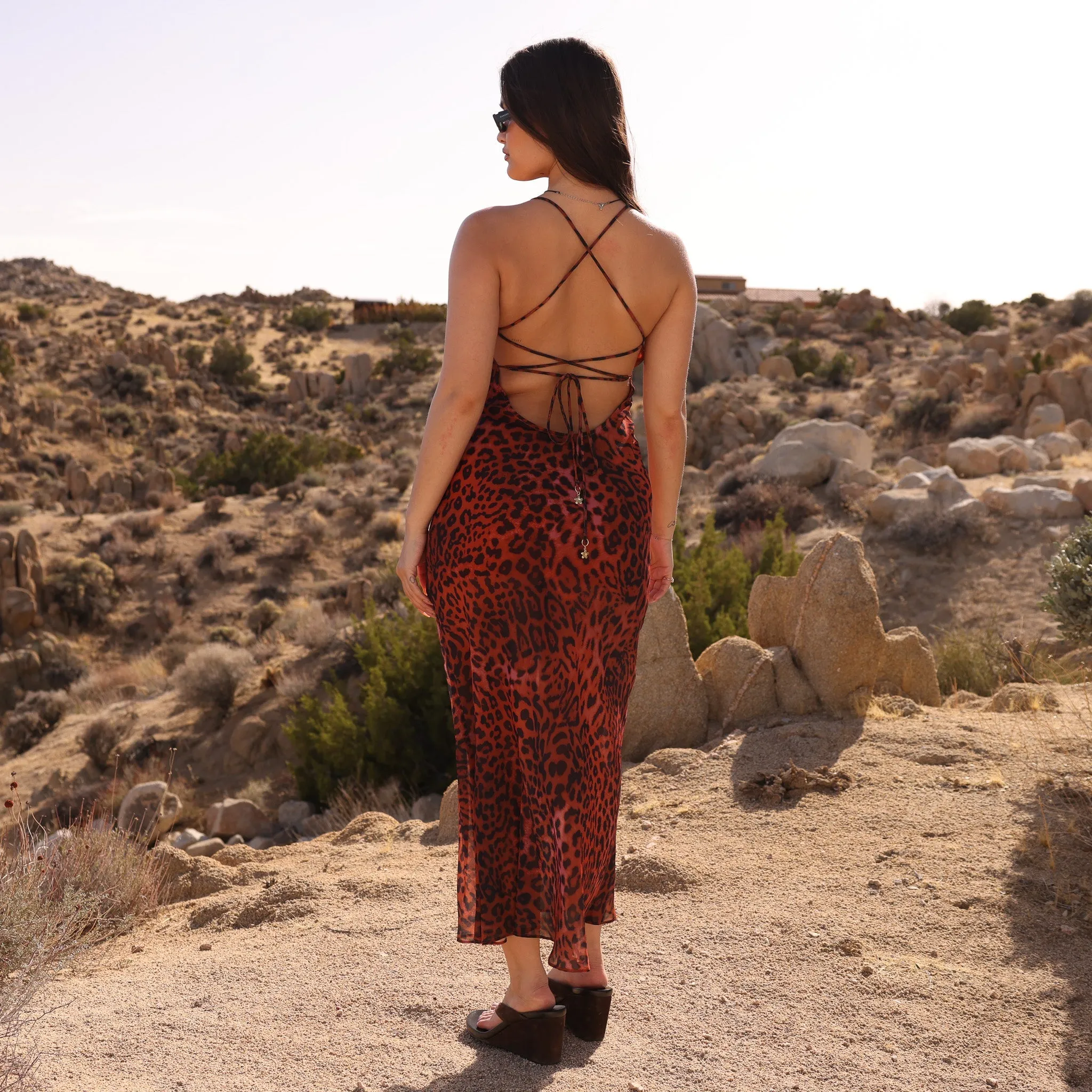 Chiffon Maxi Dress - Leopard Lasso sold by Kulani Kinis product image thumbnail 5