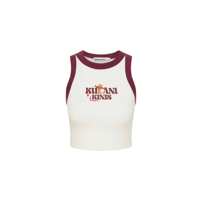 Bind Crop Tank Top - Wild West sold by Kulani Kinis