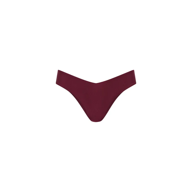 Cheeky V Bikini Bottom - Sangria sold by Kulani Kinis