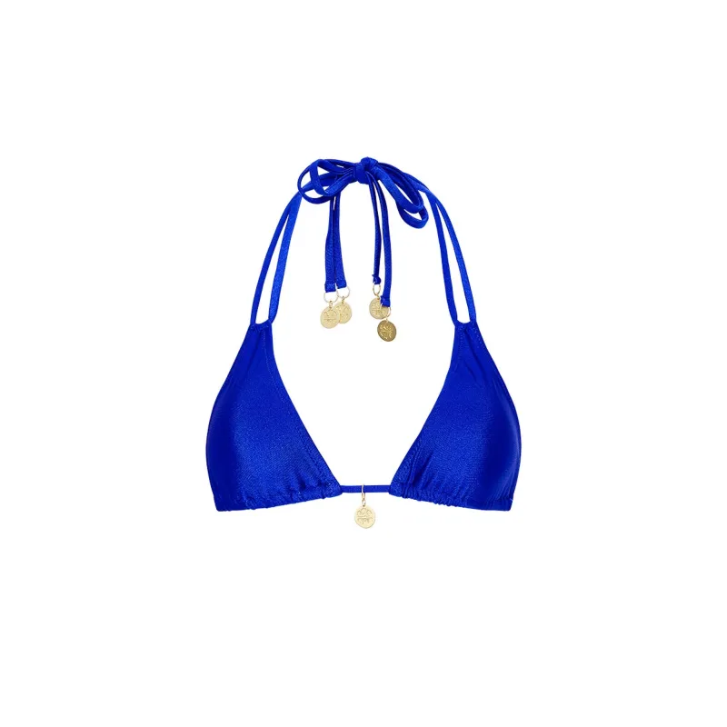 Halter Bralette Bikini Top - Blue Lagoon sold by Kulani Kinis